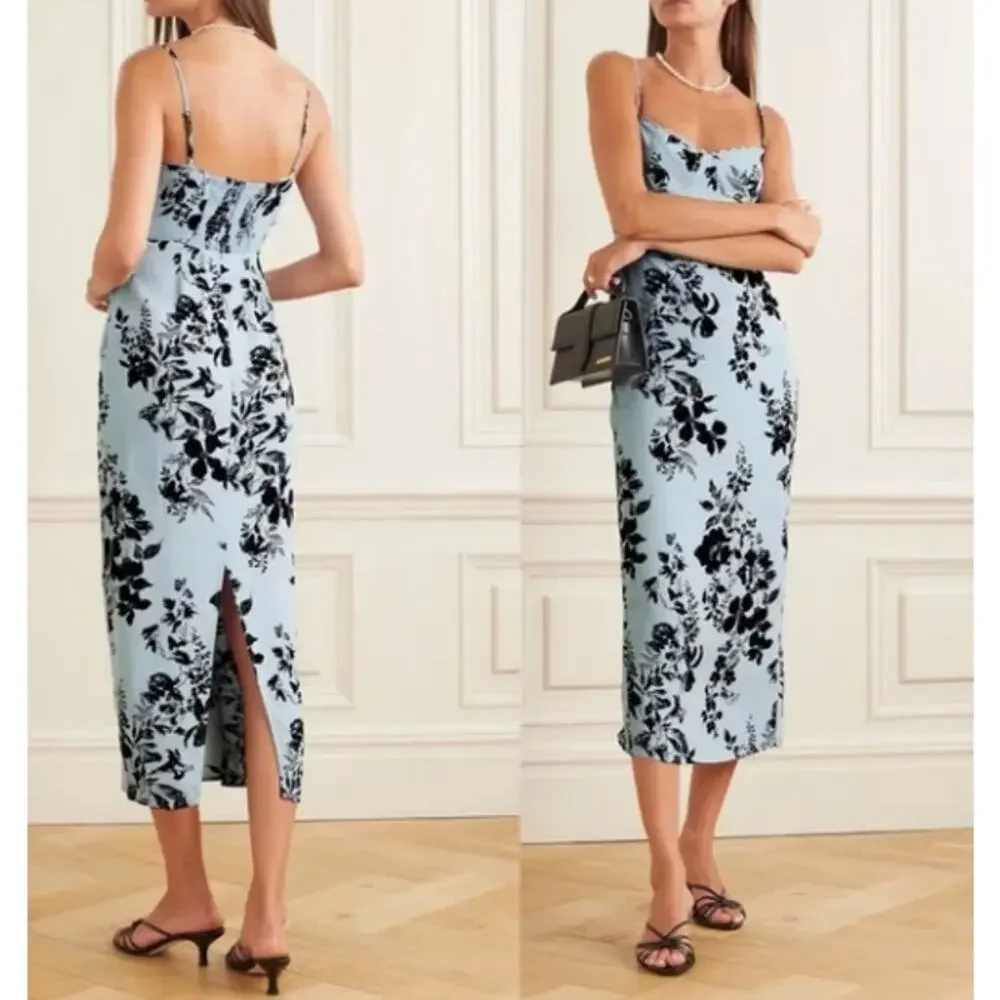 Reformation Womens Pennington Floral Print Dress Beatriz Size 12 NWT - Picture 1 of 11